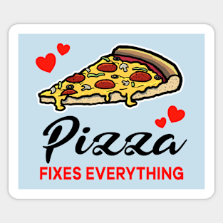 Supreme Pizza fixes everything Sticker